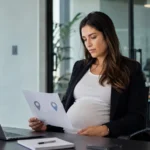 עובדת בהיריון בחברת שירותי מחשוב בוחנת מעבר מאתר לקוח לאתר עבודה מרוחק