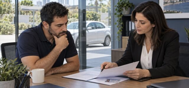 עובד ונציגת משאבי אנוש בוחנים שלילת רישיון נהיגה ותפקיד חלופי