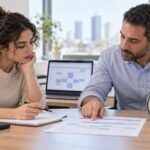 עובדת ונציג שכר בוחנים שעות עודפות והיקף משרה חלקית